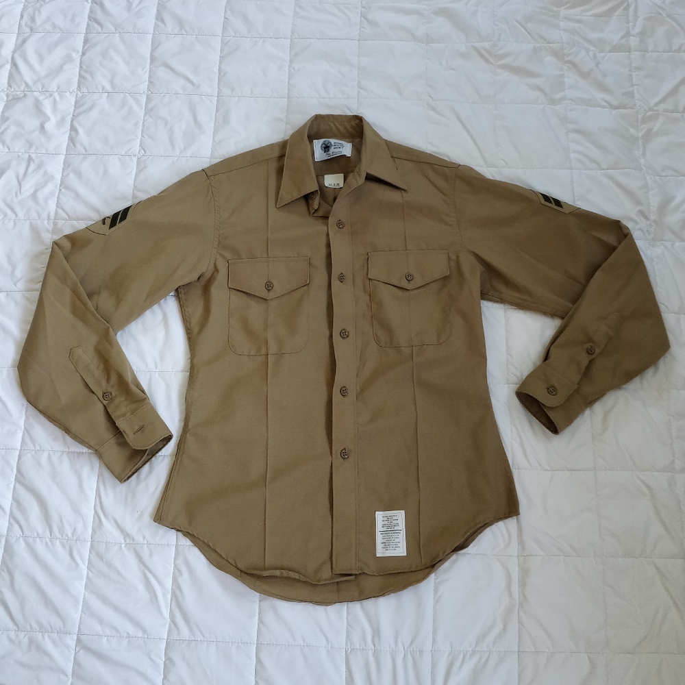USMC Men's "C" Uniform Shirt w/ Cpl's Chevron